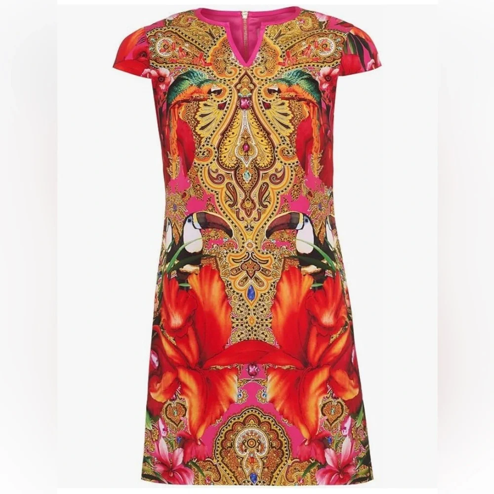Ted Baker Aalia paisley Mini Dress - Picture 1 of 6